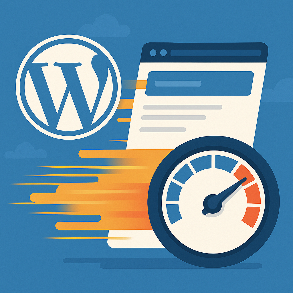 Иллюстрация основных подходов к ускорению сайта: какие плагины WordPress действительно ускоряют загрузку — кэш, оптимизация изображений, lazy-load и CDN.